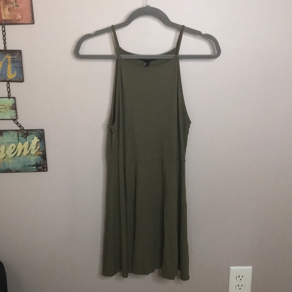 Olive green dress